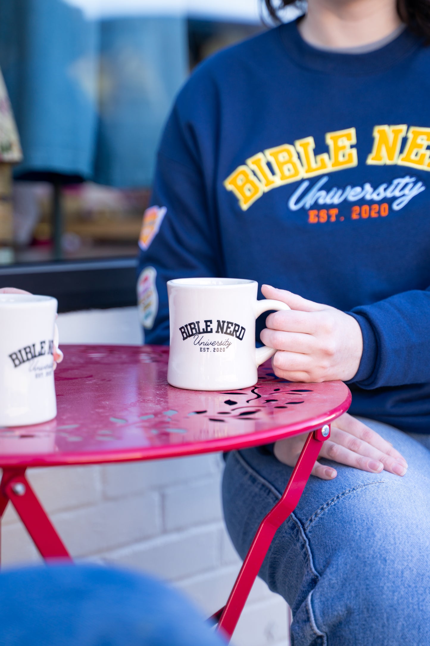 Bible Nerd University-style mug