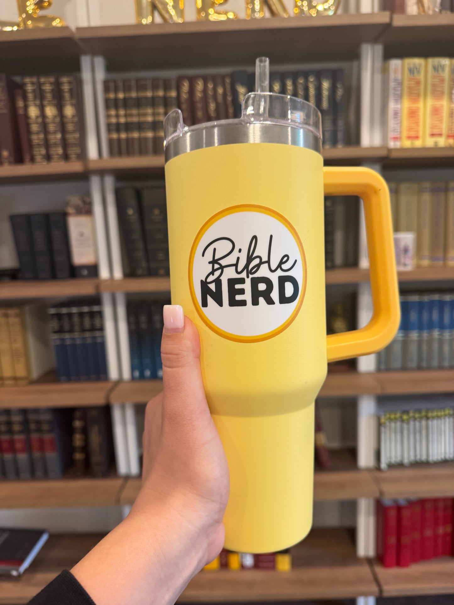 3 inch Bible Nerd Circle Sticker- Dishwasher Safe!