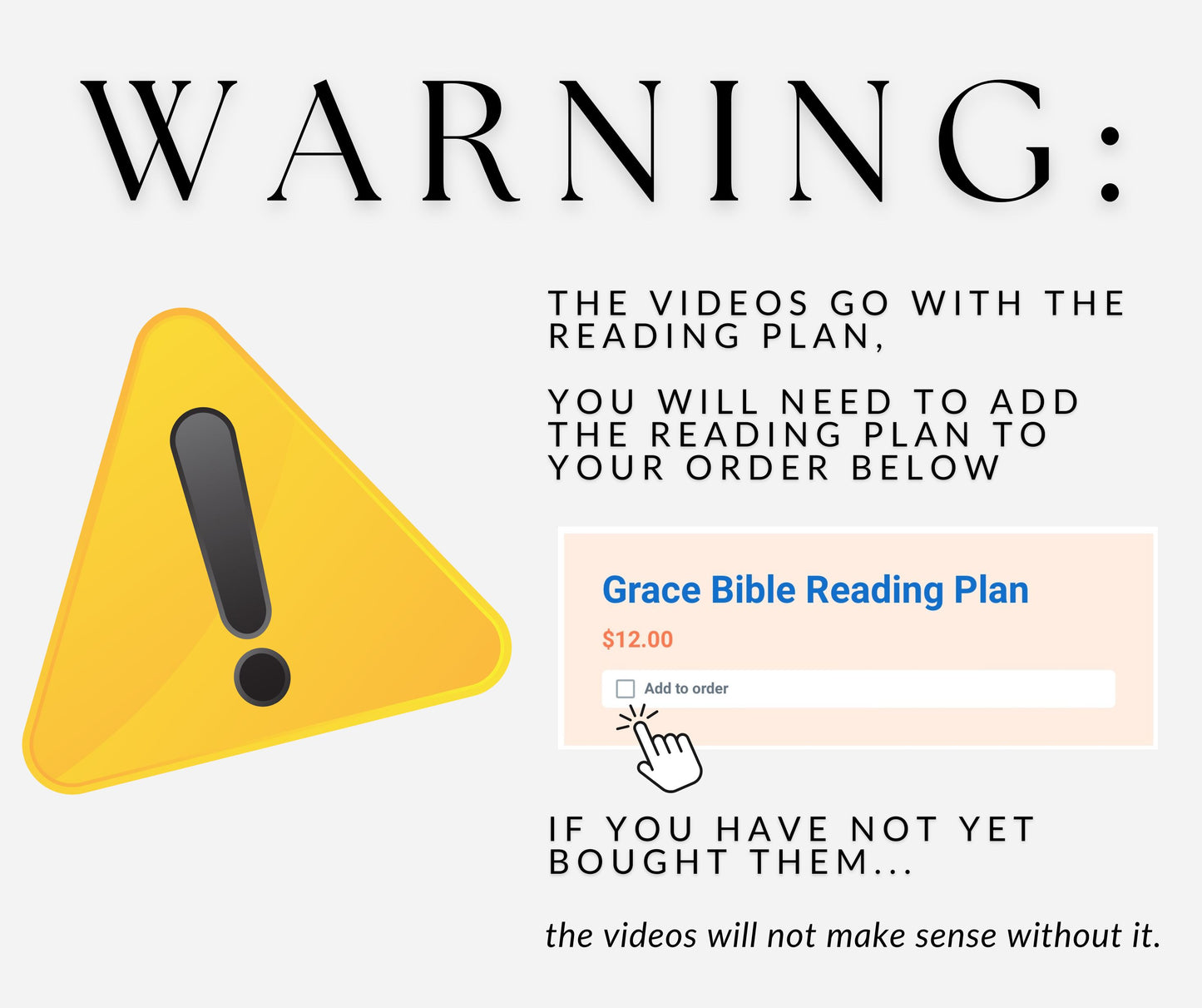 Grace Bible Reading Plan-Daily Videos