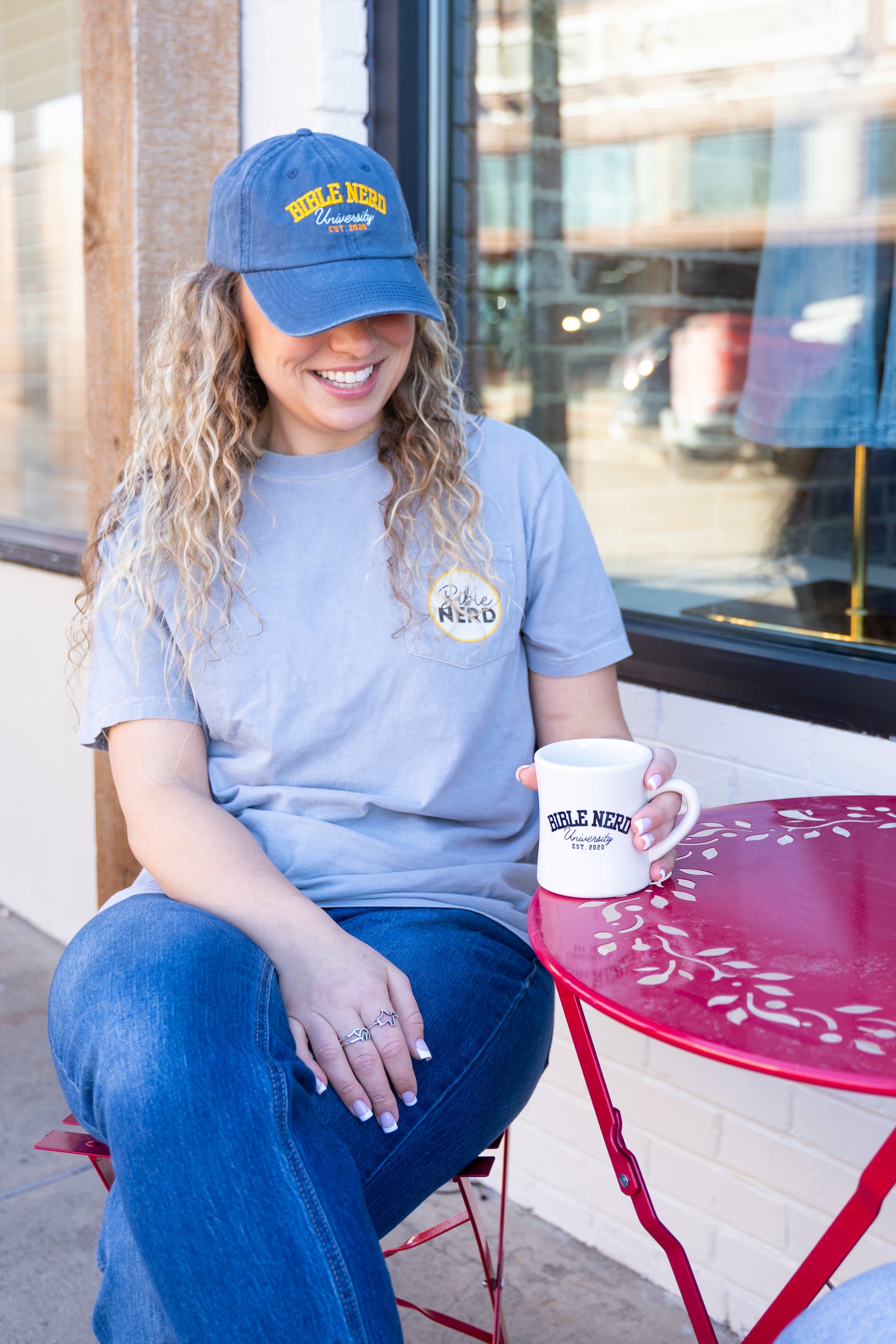 Bible Nerd University-style mug