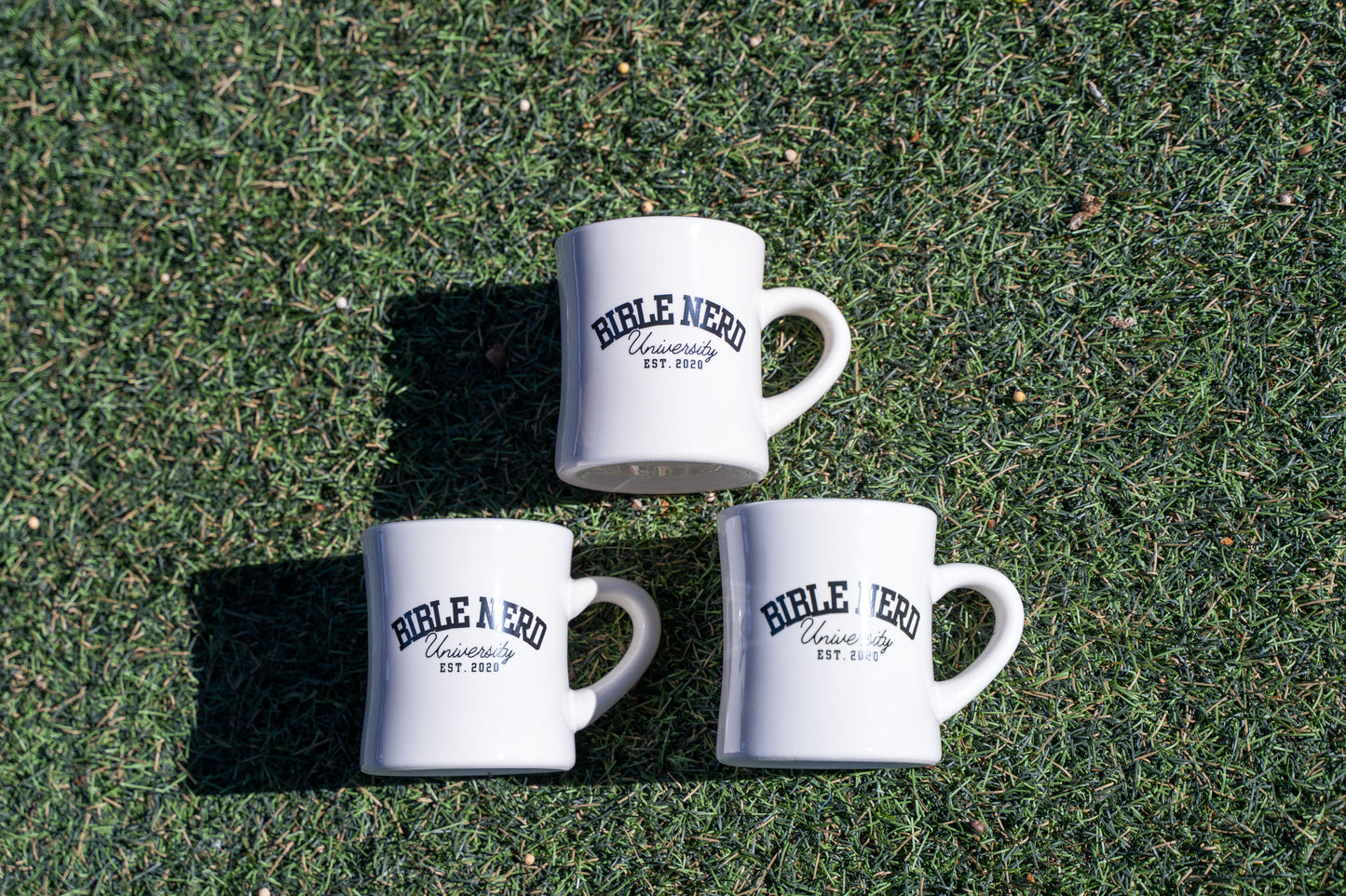 Bible Nerd University-style mug