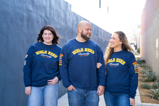 Bible Nerd University-Styled Sweatshirt