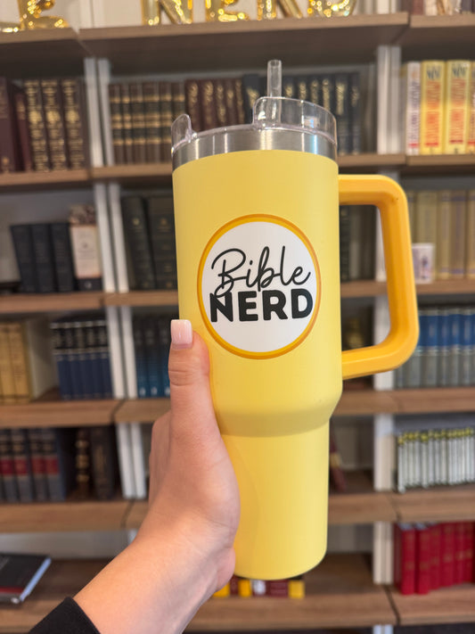 3 inch Bible Nerd Circle Sticker- Dishwasher Safe!