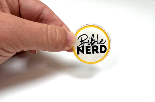 Bible Nerd Pin