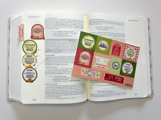 Advent Gifts to Jesus Bible Journaling Sticker Study